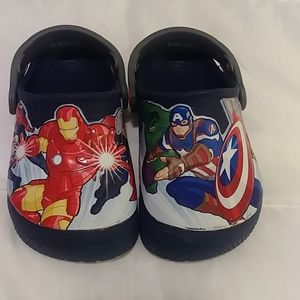 Avengers Crocs Size 10 Kids Blue